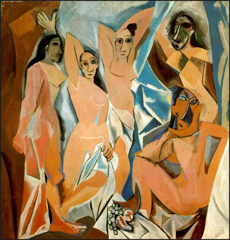 Pablo Picasso-Les Demoiselles d'Avignon, 1907