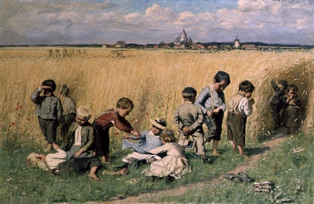 Emile Claus - On the Way to School